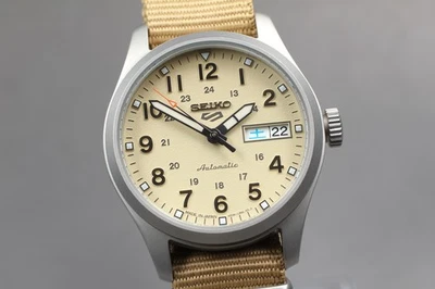 [MINT] Seiko 5 Sports 4R36-13P0 SBSA199 Beige Dial Men's AT Watch From JAPAN - Image 1 of 4