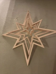 Weihnachtsstern Holz 21 cm - Bild 1 von 6