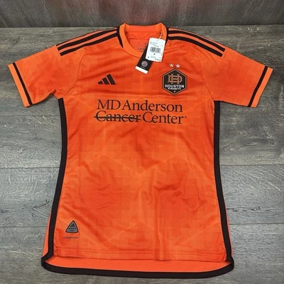 Adidas Men's Houston Dynamo 23/24 Authentic Home Jersey Sz S Orange HI1887 - Image 1 of 4