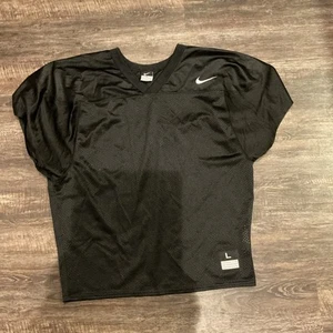 Nike Mesh Football Practice Jersey Black Size Large - Picture 1 of 4