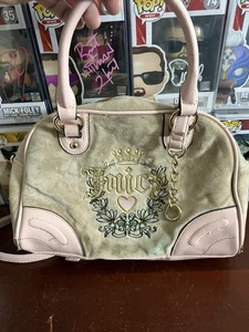 Flawed - Juicy Couture Velour Velvet Handbag Or Purse  - Picture 1 of 14