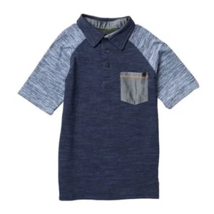 Joe's Jeans Boys Short Sleeve Pocket Polo Shirt in Navy Size 5 MSRP $25 - Picture 1 of 2
