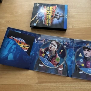Back to the Future Trilogy W/ Slip - Blu-ray Box Set - Michael J Fox - Picture 1 of 5