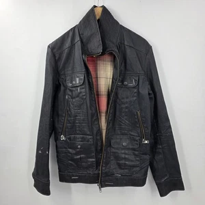 Projek Raw  Mens S Black coated Denim Jacket - Picture 1 of 7