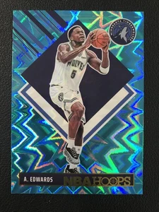 2024-25 Hoops #286 Anthony Edwards Teal Explosion Minnesota Timberwolves - Picture 1 of 2