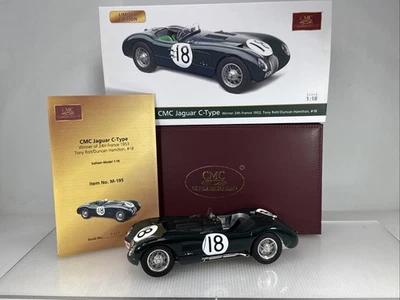 1/18 CMC 1953 Jaguar Tipo C LeMans Ganador Rolt Hamilton M-195 LEERME Foto 1 de 4