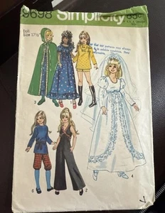 Puppenkleidung 15 1/2" Simplicity 9698 Schnittmuster Schnitt - Bild 1 von 3