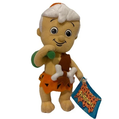 NWT Vintage The Flintstones Bam Bam Hannah Barbara Plush Toy 2002 8.5" - Image 1 of 4
