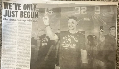 ⚾️ NY YANKEES *Clinch Postseason *50 Articles from Previous Years - Image 1 of 4