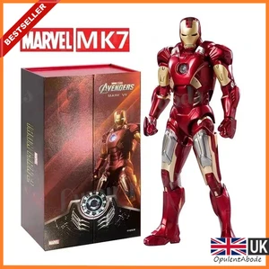 Marvel Avengers 7" MK 7 Series Iron Man Mark 7 Action Figure Model Figurine Gift - Picture 1 of 7