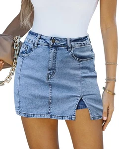 Mini Skorts for Women Blue Skorts for Women Jean Skorts for Women Jean Shorts... - Picture 1 of 7