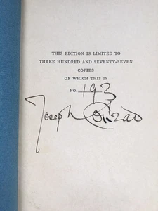 Signed Joseph Conrad One Day More Limited Edition Play - Picture 1 of 7