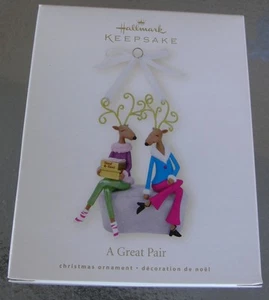 Hallmark Keepsake A Great Pair 2008 adorno nuevo en caja - Imagen 1 de 4