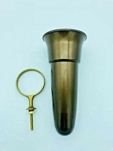 Mausoleum Crypt Vase 5.5 IN - Royal Duchess - Std Old GOLD Zinc Ring Support - Picture 1 of 12