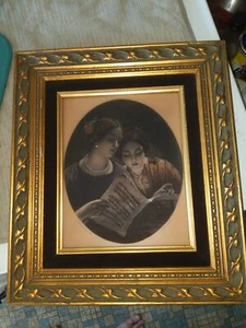 THE DUET By James Sant Engraved by F. Holl Sculpt Lithophane Etching Translucent - Picture 1 of 8