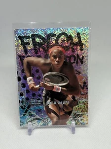 2021 Skybox Metal Universe Champions Coco Gauff #FF8 Insert Silver Dots 34/99 - Bild 1 von 10