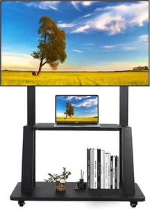 Rolling TV Stand with Wheels for 32-75 Inch Heavy-Duty Mobile TV Cart LCD LED OL - Picture 1 of 6