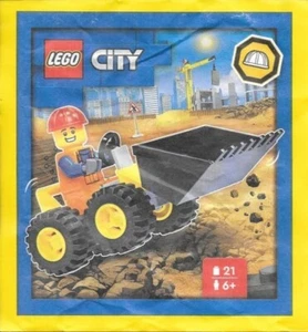 LEGO City: Construction Travailleur Minifigurine Avec Taureau Dozer - Picture 1 of 4