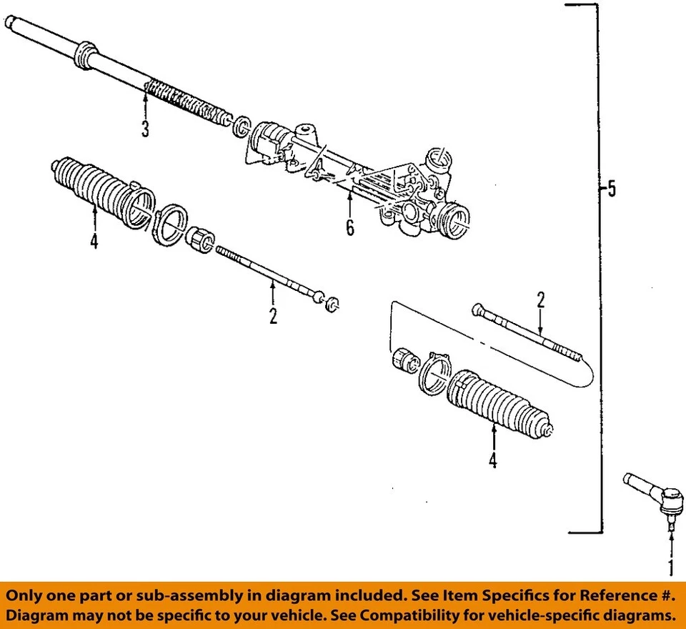 FORD OEM 98-11 Explorer Sport Trac Steering Gear Linkage 5L5Z3A130AA - Image 1 of 1