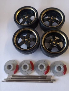 WHEELS FOR REPAIRING FITS JADA JUST TRUCKS 1/24 SCALE 1969 CHEVY C-10 #20025BGLD - Picture 1 of 9