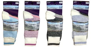 12 Pair Signature Warm Ladies Boot Socks All Weather Comfort Blend Sock Thermal - Picture 1 of 9