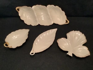 LENOX 4 BLATT SAMMLUNGSGESCHIRR MIT 24 K GOLDVERKLEIDUNG - Bild 1 von 10