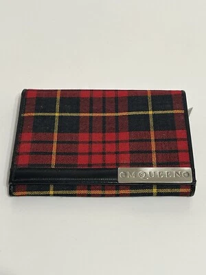 Vtg Alexander McQueen AW1998 Red Tartan Wallet - Image 1 of 4