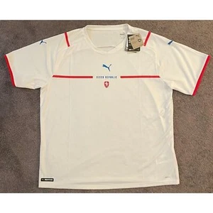 Men's Puma Czech Republic National Football Team White Soccer Jersey XXL - Picture 1 of 6