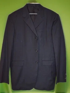 PRADA ~ ITALY SMART CLASSIC RETRO DESIGNER NAVY SUIT JACKET/BLAZER UK 42R EU 52R - Picture 1 of 12