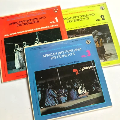 African Rhythms And Instruments Vol 1,2,3 Lyrichord Vinyl LP Set - Image 1 of 4