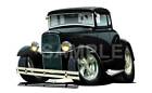 1932 5 Window Coupe Replica T-shirt 6850 vintage antique auto ford classic art