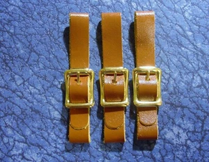 3 New Brown 1/2 in. Leather Pocket Watch Fob Straps - Picture 1 of 1