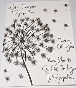 Sympathy Card. With Deepest Sympathy Theme. (TS15) - Picture 1 of 2