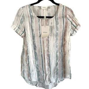 NEW Bohme Striped Blouse Top, Sz XS - Picture 1 of 11