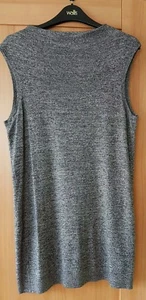 New Dorothy Perkins Grey Sleeveless Cowl Neck Jumper Tunic Size 10 - Picture 1 of 1