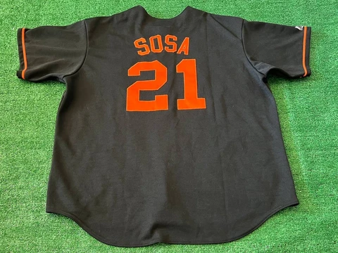 Vintage Sammy Sosa #21 Baltimore Orioles Jersey Majestic Size XL Made In Usa Cover