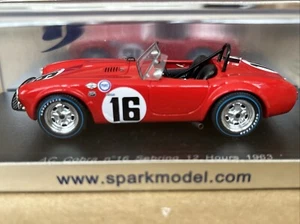 AC COBRA #16 SEBRING 12 HOURS 1963 MILES 1/43 RESIN CAR MODEL BY SPARK S1180 - Picture 1 of 13