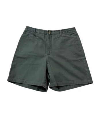 Pantalones Cortos Chinos Rafaella Mujer Verde Oliva 100% Algodón Cintura Alta Talla 4 Foto 1 de 4