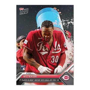 Will Benson RC 1er Home Run Walk-Off 2023 MLB TOPPS AHORA Tarjeta 401 - Imagen 1 de 2