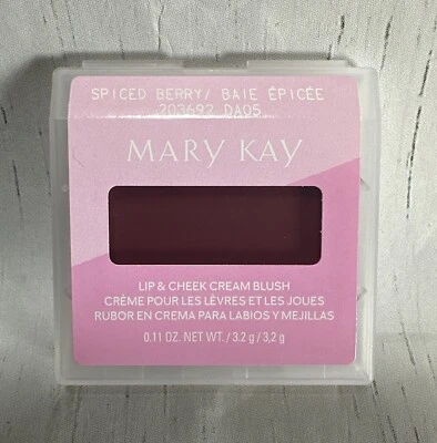 New In Package Mary Kay Lip & Cheek Cream Blush Spiced Berry - Image 1 of 4