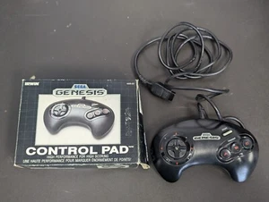 Official Sega Genesis Red 3 Button Control Pad Controller W/ Box 1989 CANADA - Picture 1 of 10