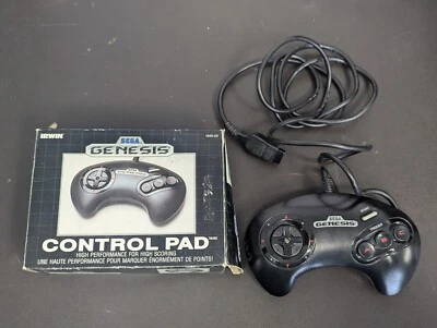 Official Sega Genesis Red 3 Button Control Pad Controller W/ Box 1989 CANADA - Image 1 of 4