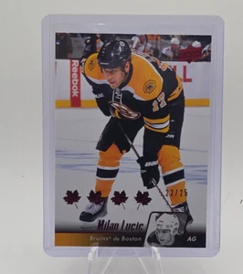 2010-11 Upper Deck French Red /25 Milan Lucic #182 - Picture 1 of 2