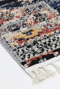Agdal Grey Rust Moroccan Berber Style Tribal Modern Rug Runner 80x300cm **FREE D - Picture 1 of 4