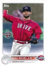 Alex Binelas 2022 Topps Pro Debut Baseball Rookie Card #PD-28 Greenville Drive