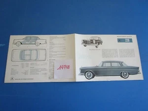 N°14748 / MERCEDES 220 dépliant deutsch text 1959 - Picture 1 of 1
