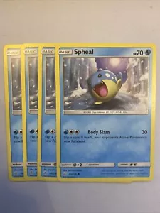 Carte Pokemon 4x Spheal 50/236 Playset Eclissi Cosmica NM/M - Foto 1 di 1