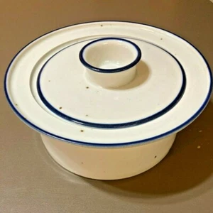 DANSK Designs CHRISTIANSHAVN Blue Mist 9" 2 Qt Round Lidded Casserole Denmark - Picture 1 of 9
