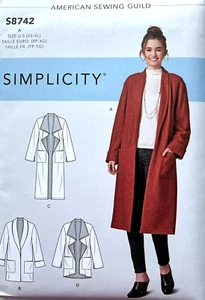 Cardigan Misses Simplicity Pattern S8742 con variante taglia: XS - XL 6/8-22/24 - Foto 1 di 2