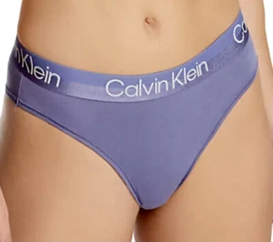 CALVIN KLEIN Modern Structure Cotton Denim Blue Brazilian Panty Womens Sz XS 4 - Picture 1 of 7